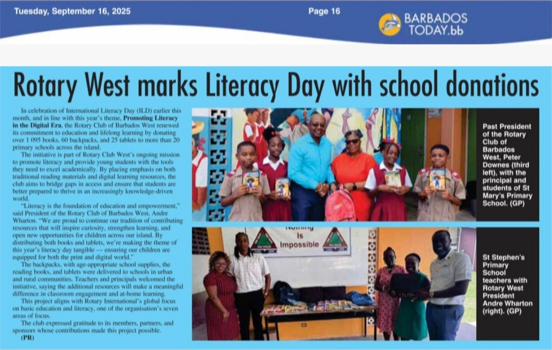 Literacy Day School Donations