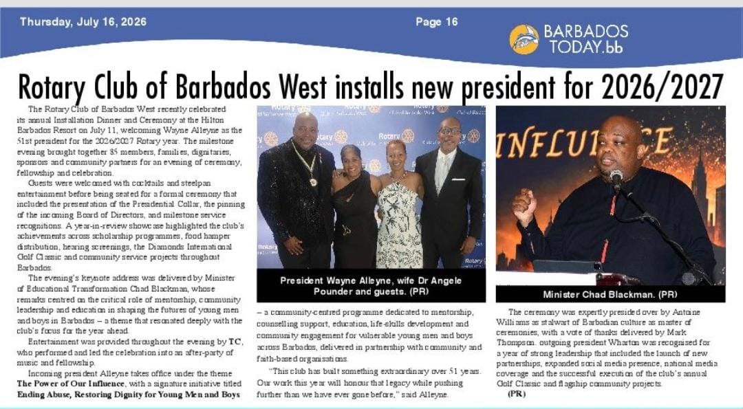 RCOBW Installs New President for 2026-2027